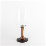Glass Red Wine Goblet with Wooden Base - 20 oz oz - Model 11 Glass Red Wine Goblet with Wooden Base - 20 oz oz - Model 11