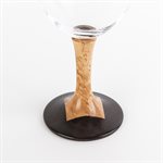 Glass Red Wine Goblet with Wooden Base - 20 oz - Model 6