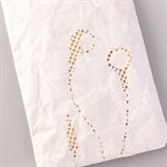 Small multipurpose case, earphone model, white and gold 