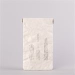 Étui porte-tout, petit format, modèle maquillage, blanc et argent Étui porte-tout, petit format, modèle maquillage, blanc et argent