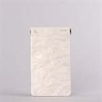 Étui porte-tout, petit format, modèle maquillage, blanc et argent