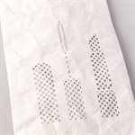 Étui porte-tout, petit format, modèle maquillage, blanc et argent