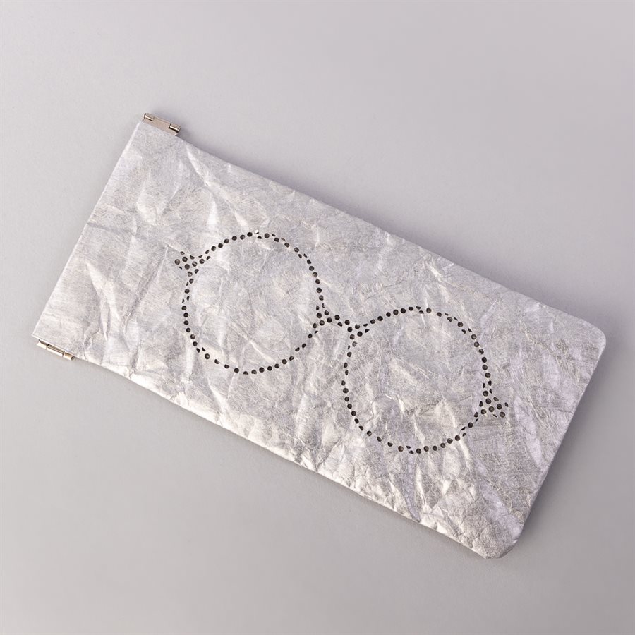 Étui à lunette, modèle harry, argent et gris Étui à lunette, modèle harry, argent et gris