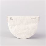 Portemonnaie en tyvek, modèle @, blanc et argent