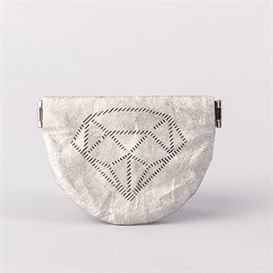 Portemonnaie en tyvek, modèle diamant, argent et gris