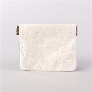Portemonnaie en tyvek, modèle flocon, blanc
