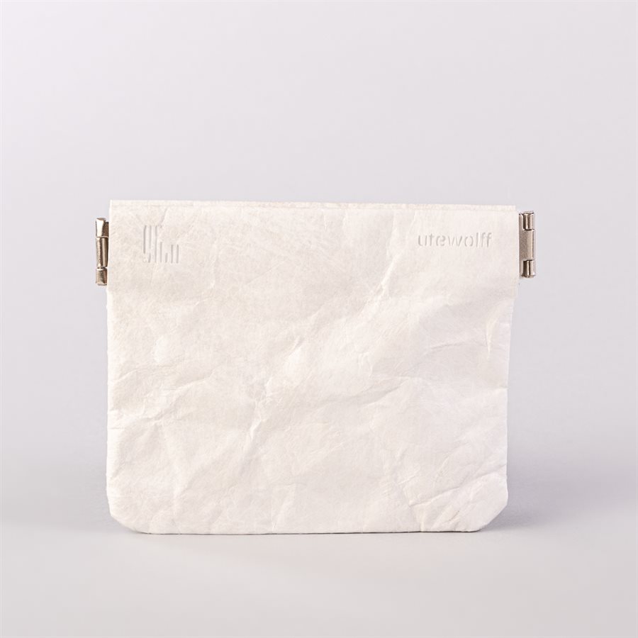 Portemonnaie en tyvek, modèle flocon, blanc Portemonnaie en tyvek, modèle flocon, blanc