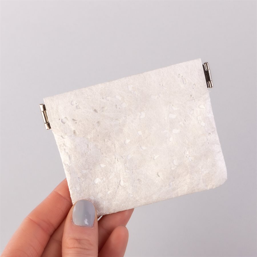 Portemonnaie en tyvek, modèle flocon, blanc Portemonnaie en tyvek, modèle flocon, blanc