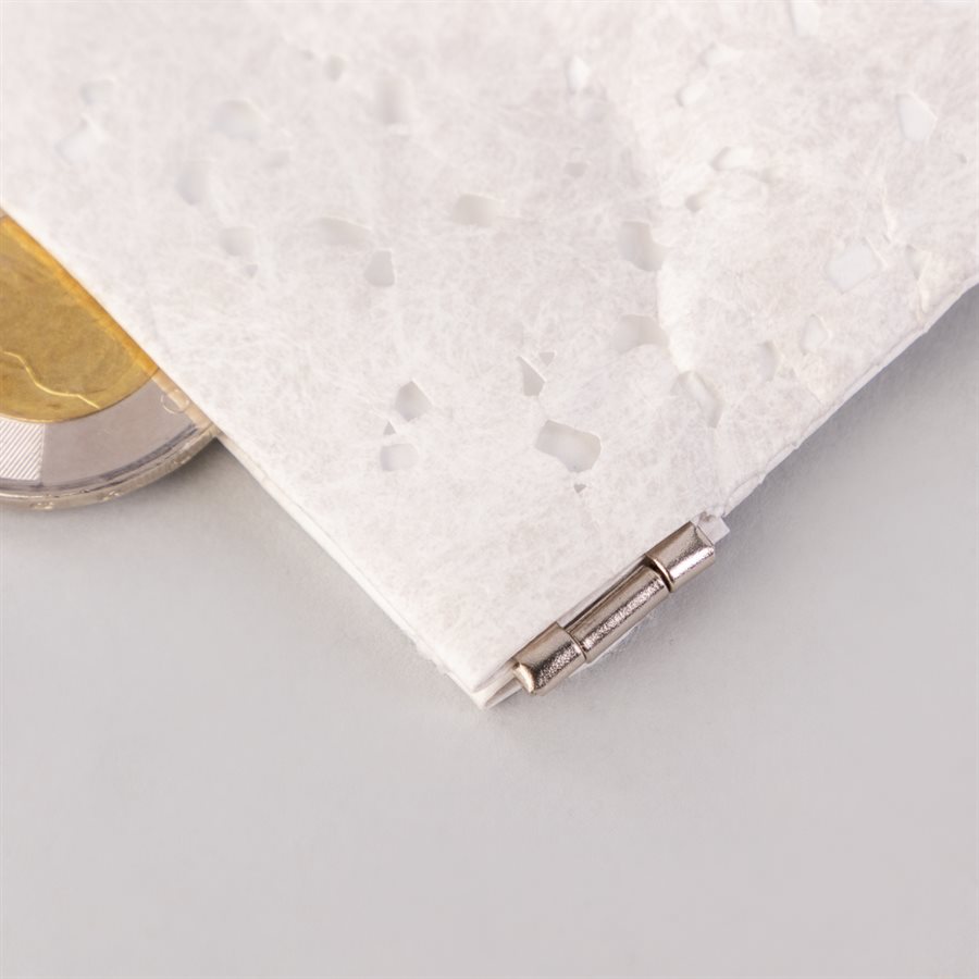 Portemonnaie en tyvek, modèle flocon, blanc Portemonnaie en tyvek, modèle flocon, blanc