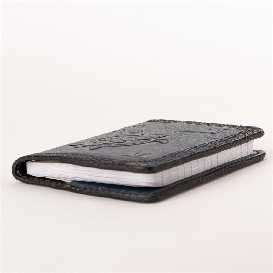 Couvre-carnet, modèle tortue bleue Couvre-carnet, modèle tortue bleue