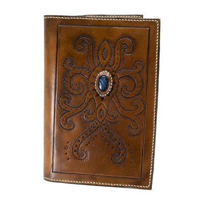 Couvre agenda en cuir repoussé Couvre agenda en cuir repoussé