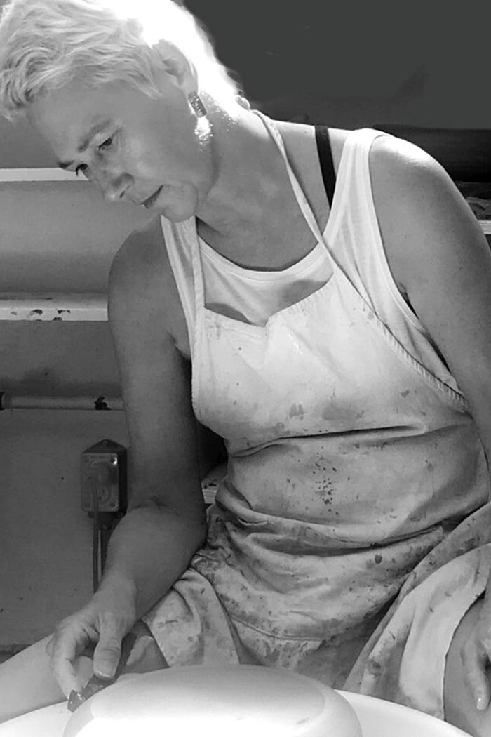 Portrait of the ceramist Hélène Fleury